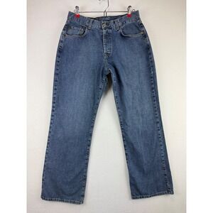 Lucky Brand Dungarees Womens 12/31 Low Rise Easy Fit Flare Jeans Made in USABlue